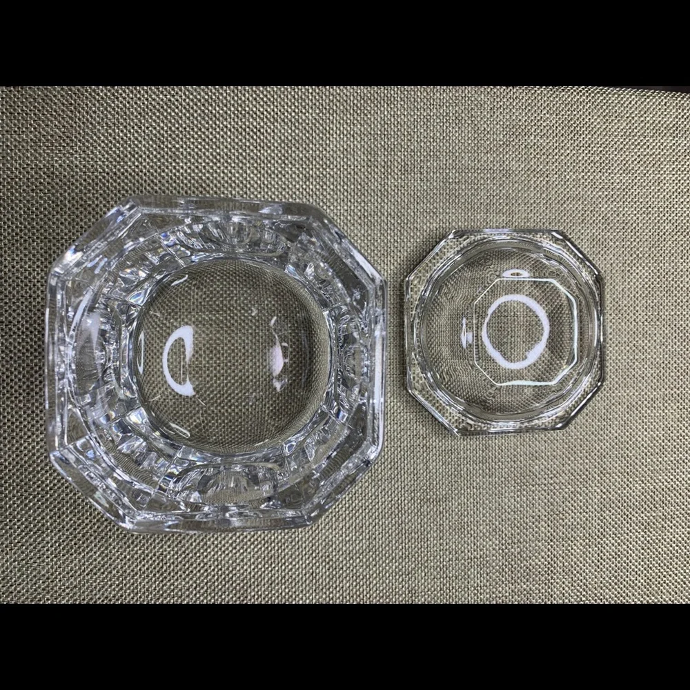 Tiffany & Co Crystal Trinket Box Dish Jewelry Box